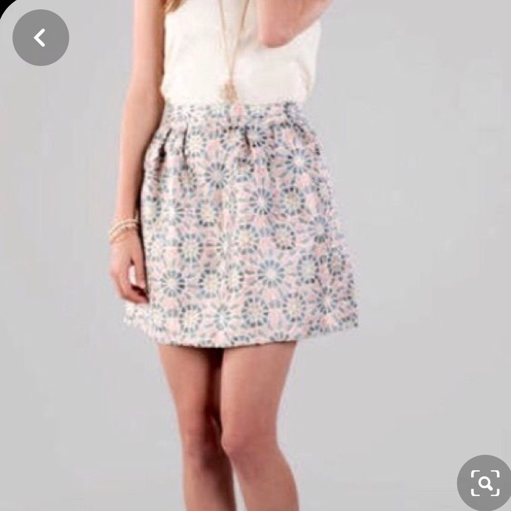 Francesca’s Galena Printed Skirt